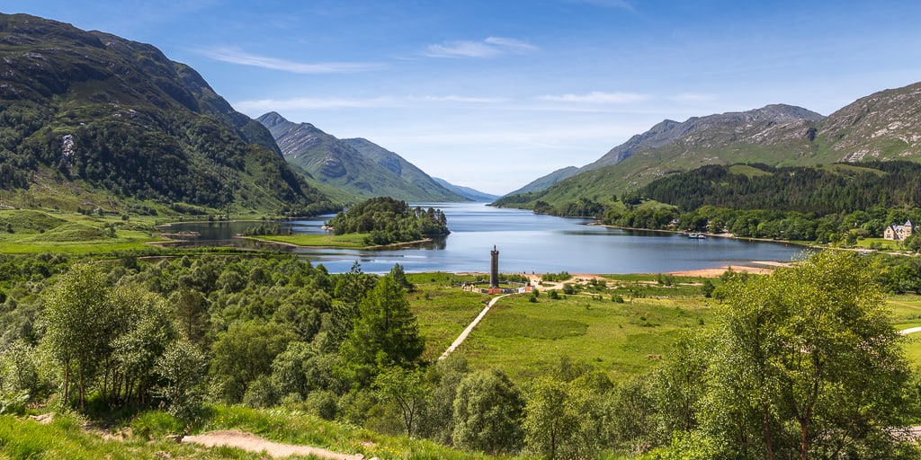 Glenfinnan Monument and Loch Sheil