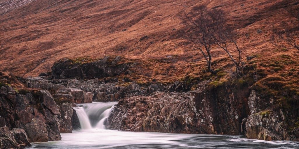 Glen Etive waterfall