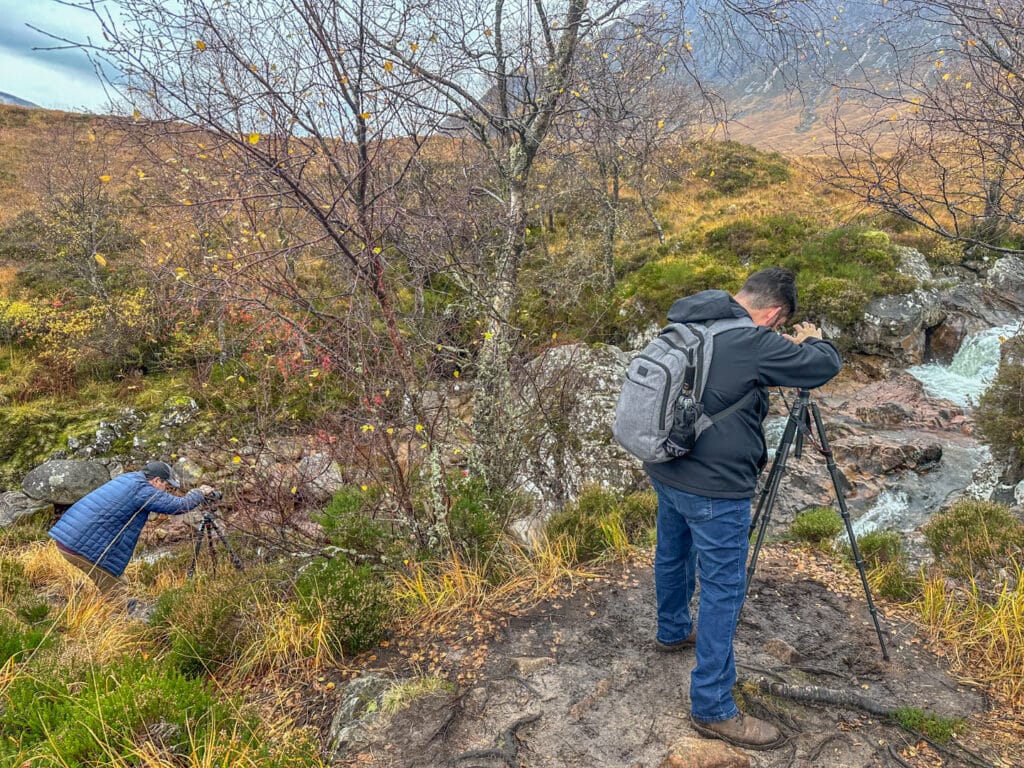 Capturing the waterfalls in Glen Etive