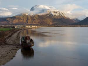 View of Ben Nevis from Corpach