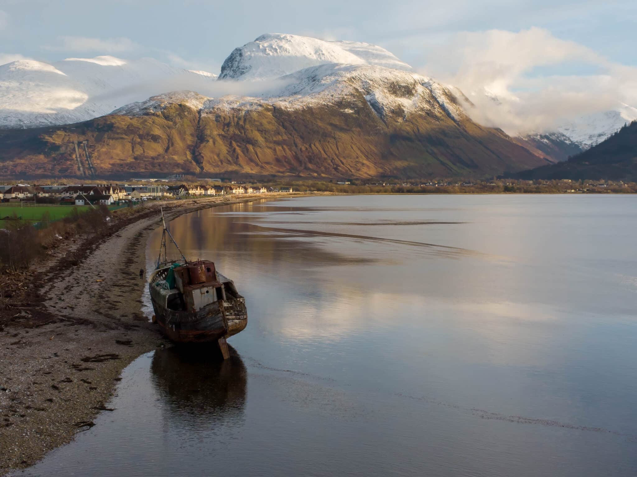 View of Ben Nevis from Corpach