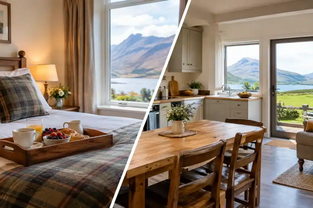 B&B Versus Self Catering Highlands Stays
