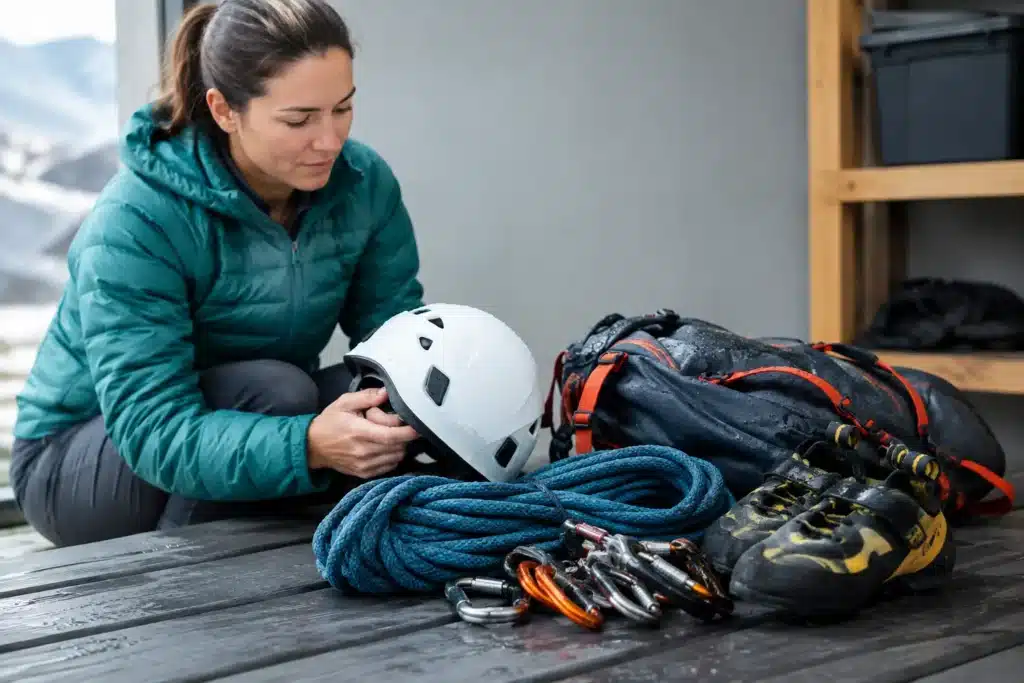 Can Climbers Store Wet Equipment Safely?